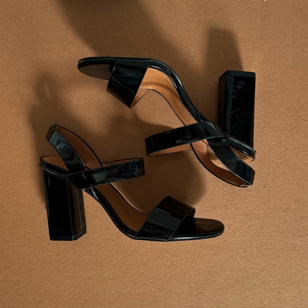 H&M- Black Chunky Block Heels | Size 8-8.5
